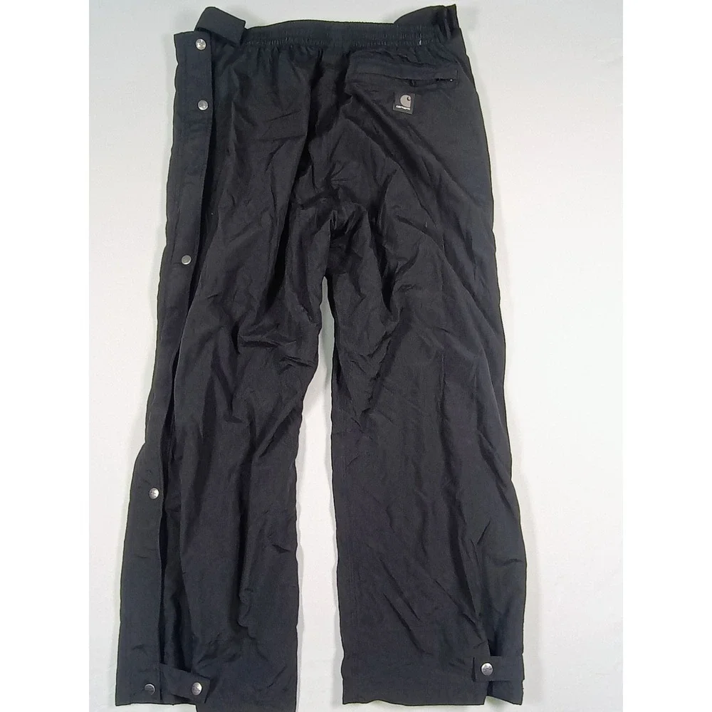 Carhartt Women's Black Zipper Leg Snap Snow Winter Lined Outdoor Pants XL